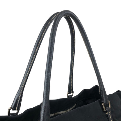 PRADA Tessuto Triangle Logo Totebag Black Vintage z2xxbv