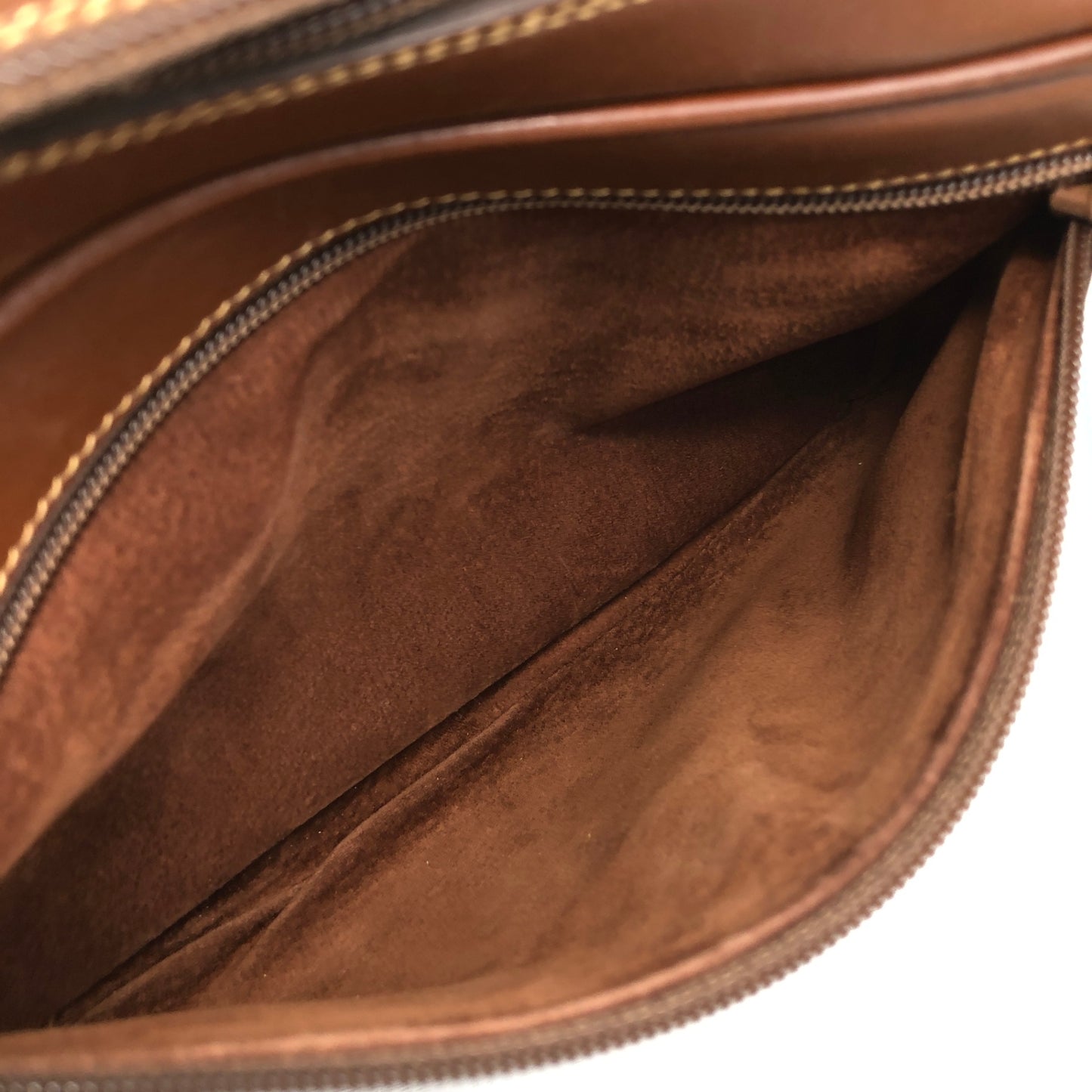 GUCCI Logo Shoulder bag Brown Vintage 56um6g