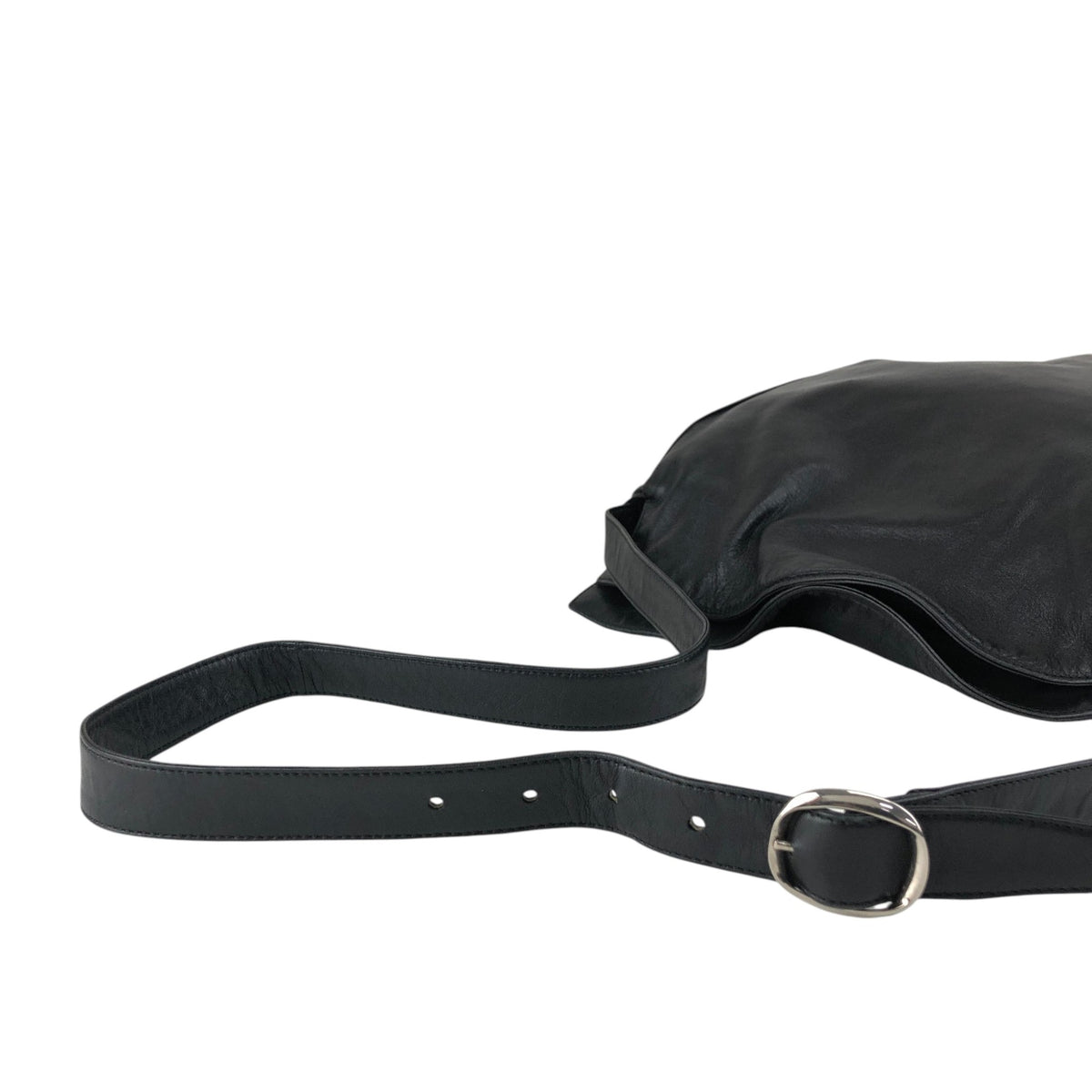 LOEWE Anagram Drawstring Shoulder bag Black Vintage zbxjy7