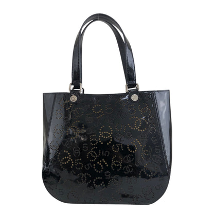 CHANEL Coco Mark Totebag Black Vintage xpyt38