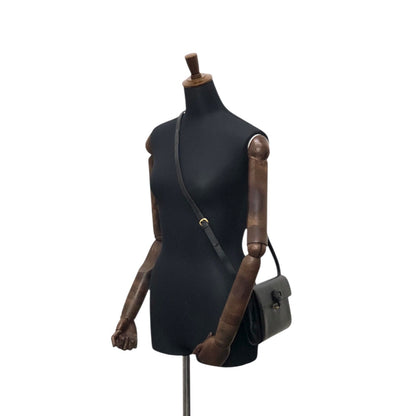 GUCCI GG logo Shoulder bag Black Vintage ugbam2