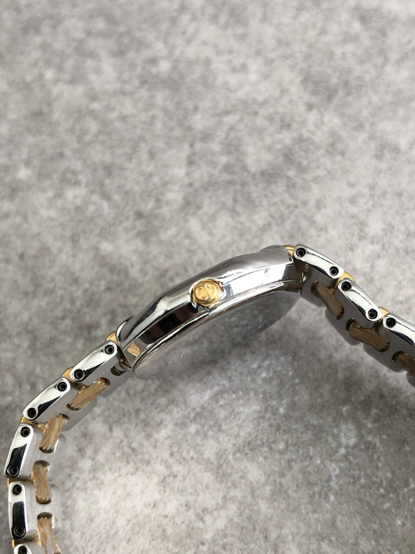 Christian Dior Quartz Watch Silver×Gold SLV/48 206 Vintage 87e3vc