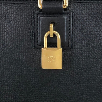 LOEWE Amazona36 Anagram Boston bag Handbag Black Vintage gwsi3e