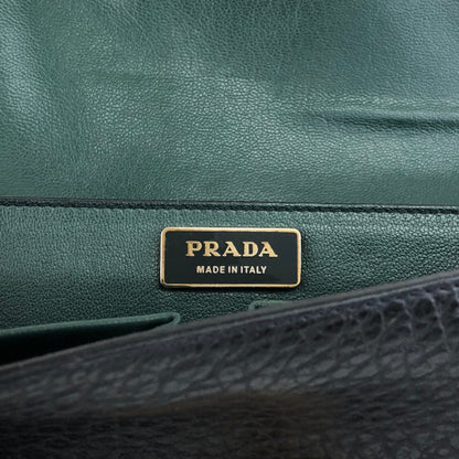 PRADA Lock Shoulder bag Black Vintage pjtker
