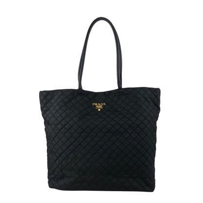PRADA Logo Totebag Black Vintage 58xguc