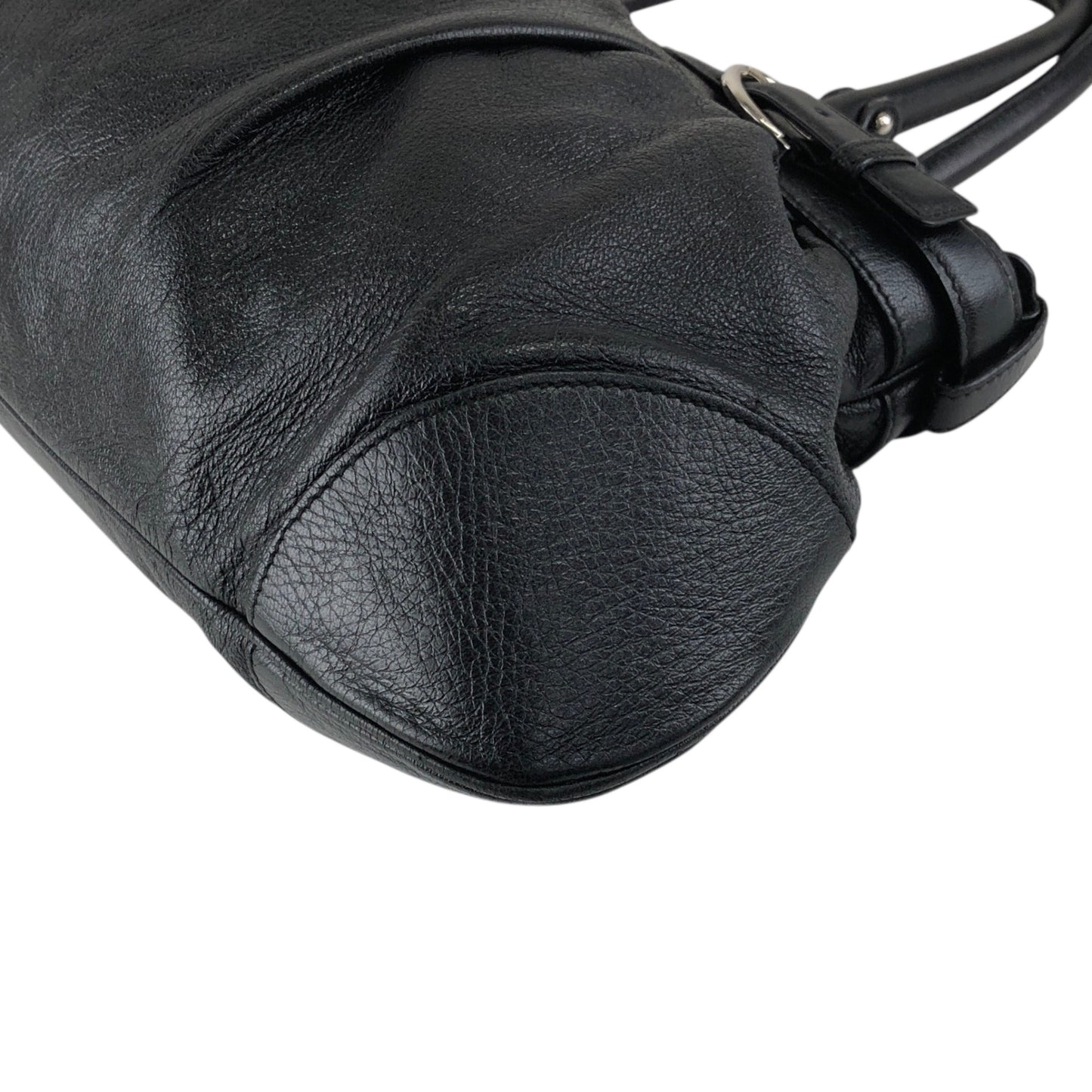 Salvatore Ferragamo Gancini Handbag Black Vintage igucky