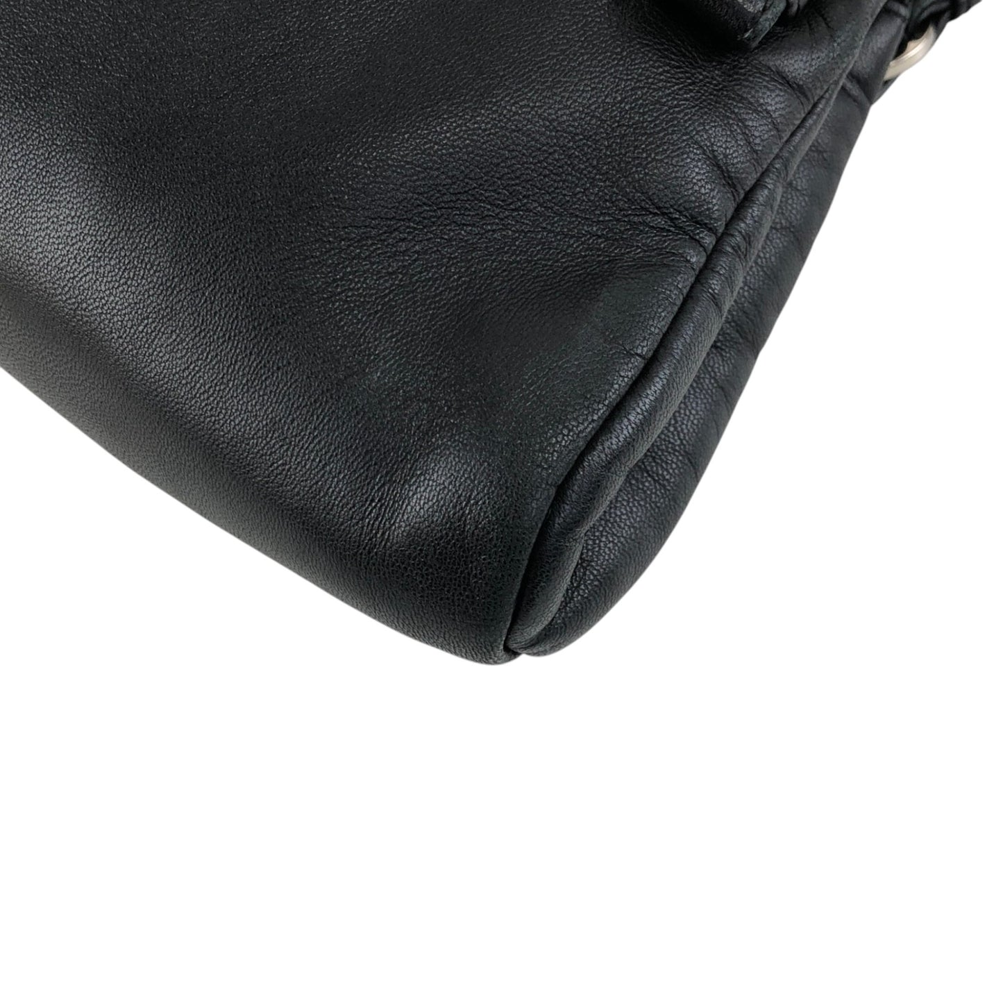 LOEWE Anagram Handbag Shoulder bag Black Vintage pk4pvs