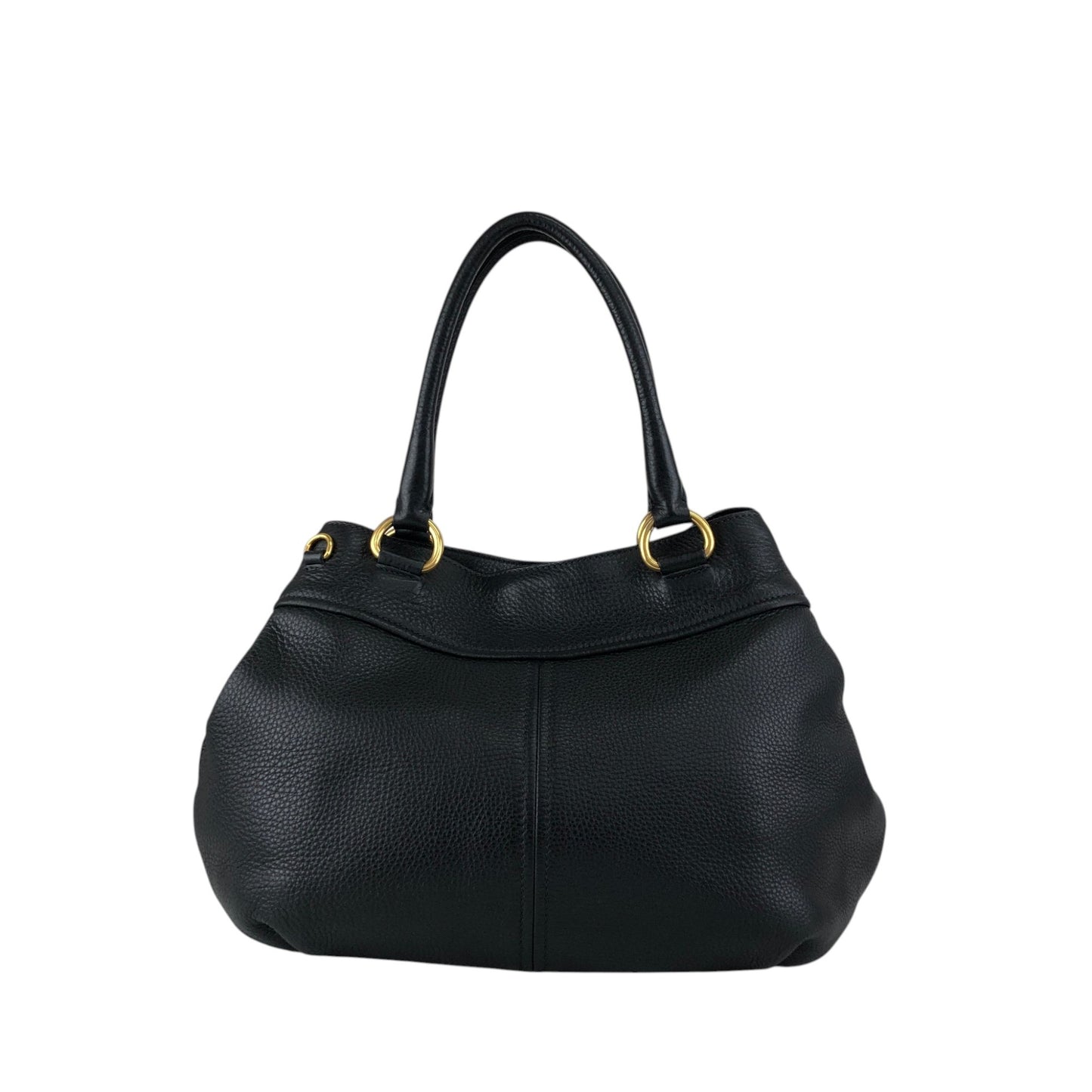 PRADA Logo Two-way Handbag Shoulder bag Black Vintage g864hh