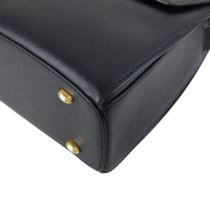CELINE Gancini Shoulder bag Navy Vintage hf7v5f