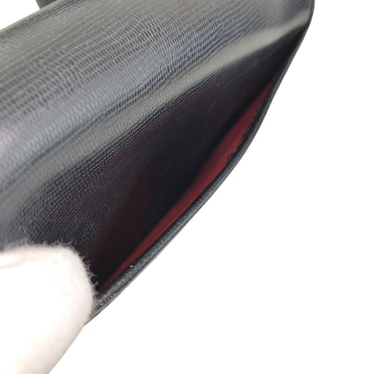 CELINE Front Buckle logo Charm Shoulder bag Black Vintage tpxej8