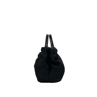 Salvatore Ferragamo Ribbon Handbag Black Vintage xucsbe