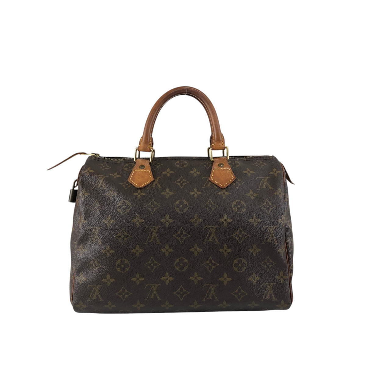 LOUIS VUITTON Monogram Small Boston bag Handbag Brown Vintage v6mtpu