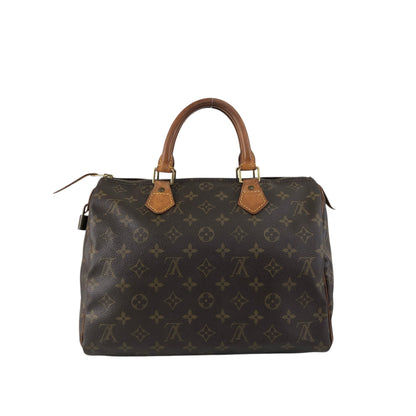 LOUIS VUITTON Monogram Small Boston bag Handbag Brown Vintage v6mtpu