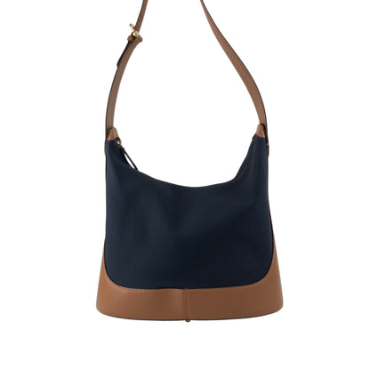 LOEWE Anagram Shoulder bag Navy×Brown Vintage 2ru4te