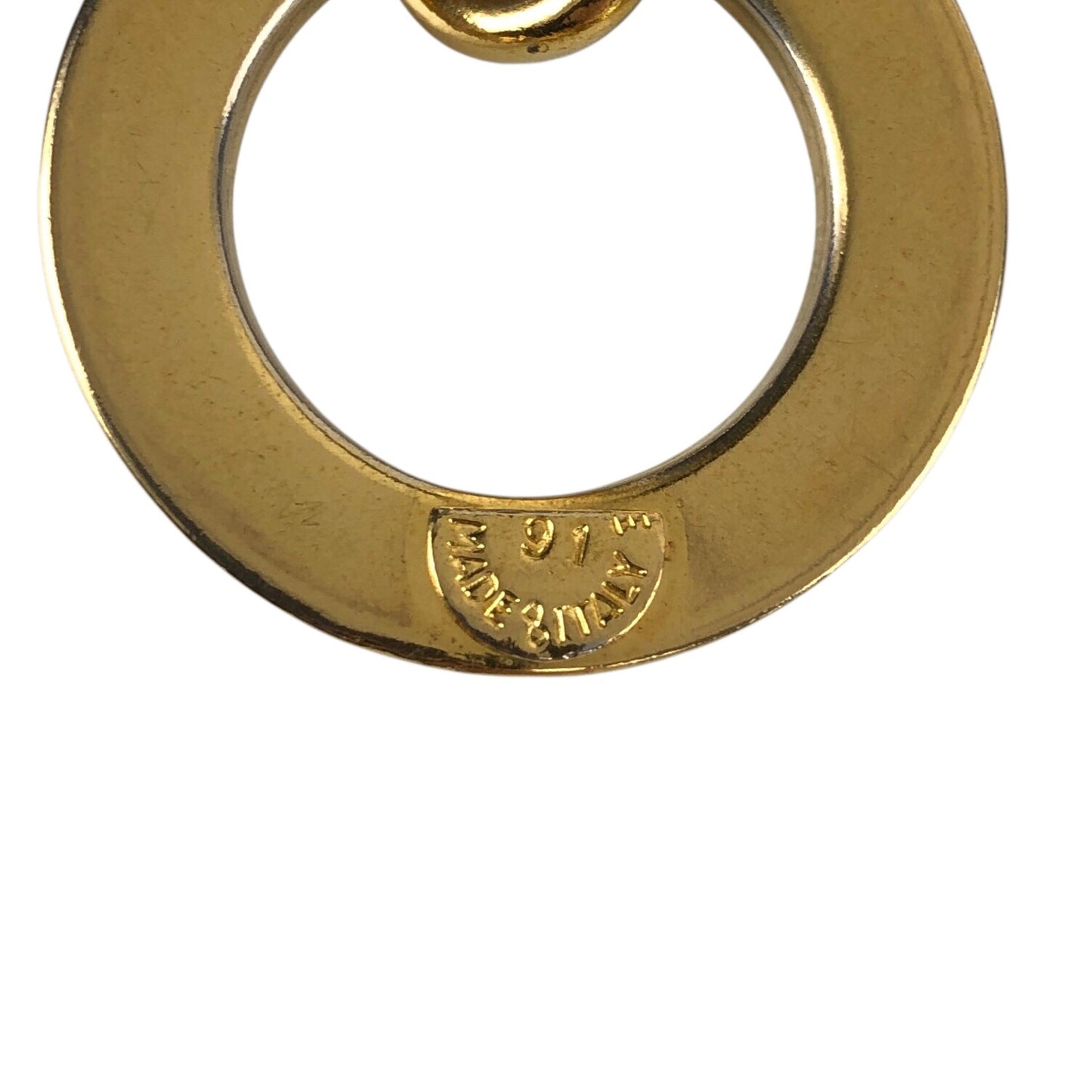 CELINE Circle Logo Shoulder bag Black Vintage x6z5t3