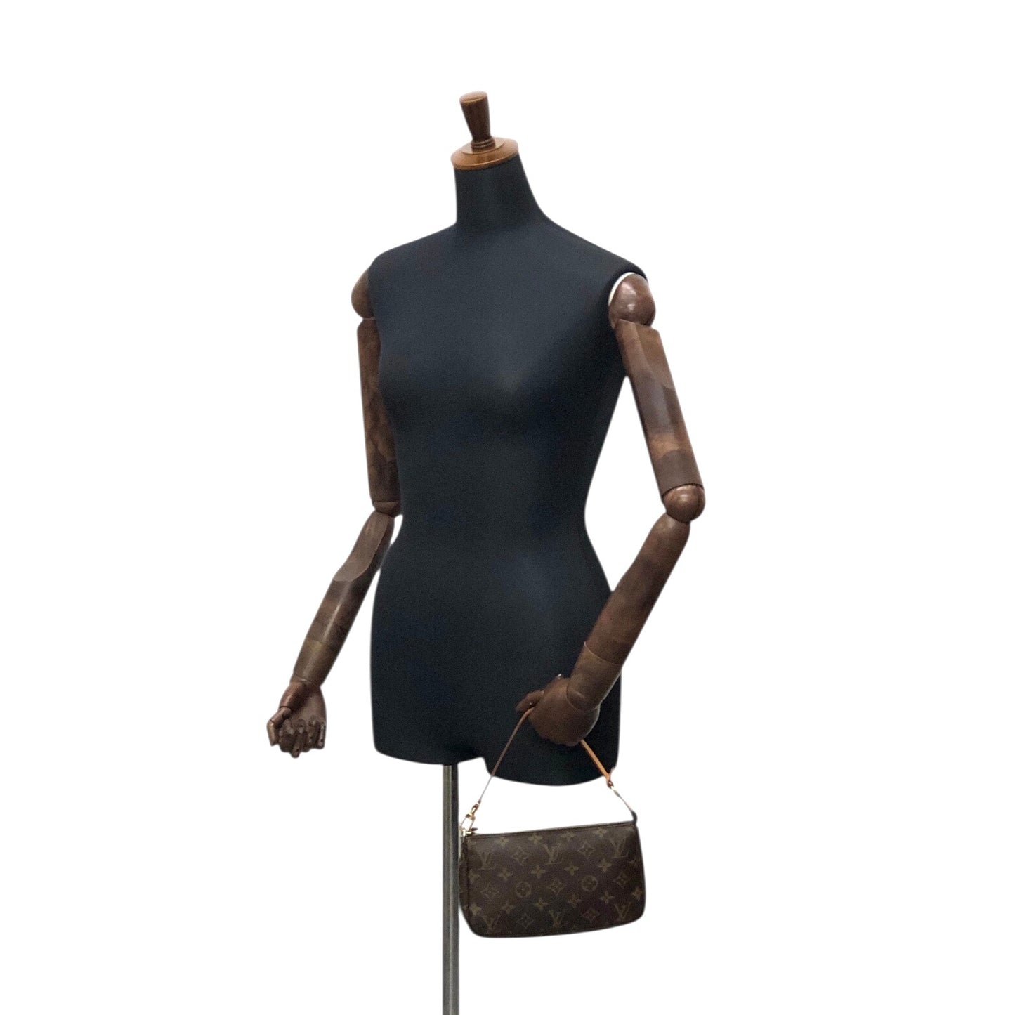 LOUIS VUITTON Monogram Small Handbag Brown M51980 Vintage vvdnun