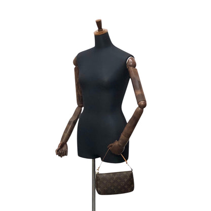 LOUIS VUITTON Monogram Small Handbag Brown M51980 Vintage vvdnun