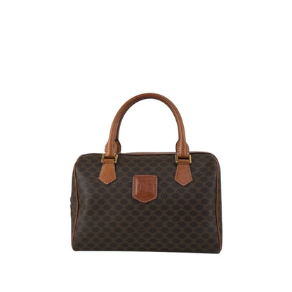 CELINE Macadam Triomphe Handbag Brown Vintage kavesa