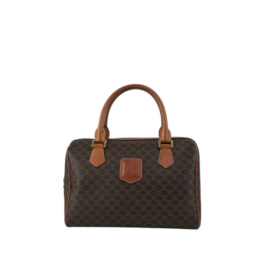CELINE Macadam Triomphe Handbag Brown Vintage kavesa