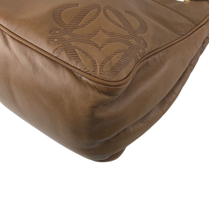 LOEWE Anagram Shoulder bag Brown Vintage hjuexd
