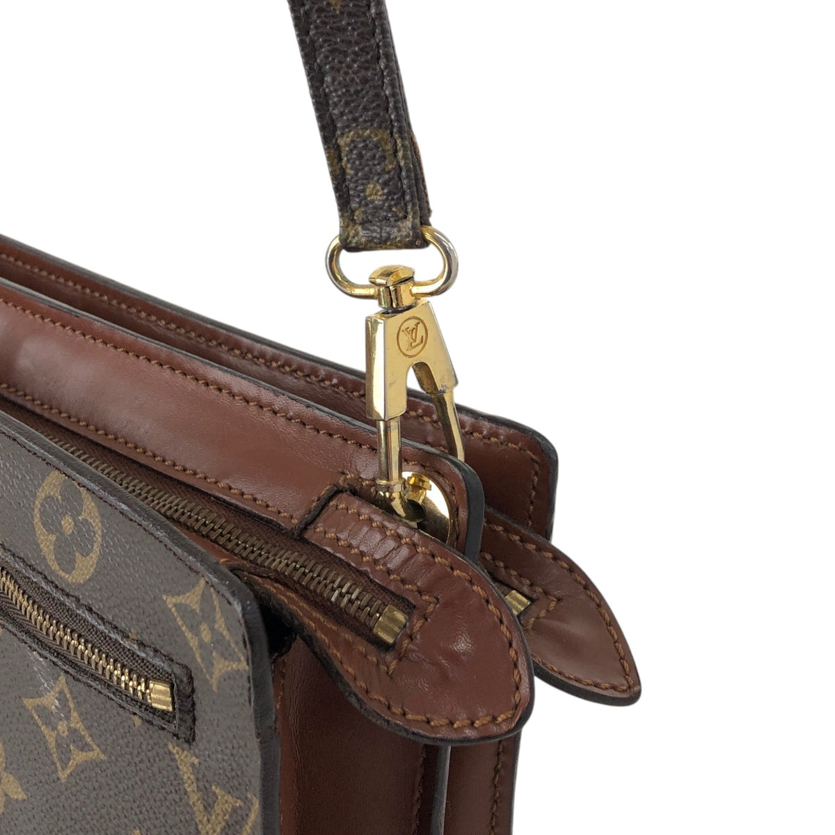 LOUIS VUITTON Monogram Shoulder bag Brown M51205 Vintage uj5nbu