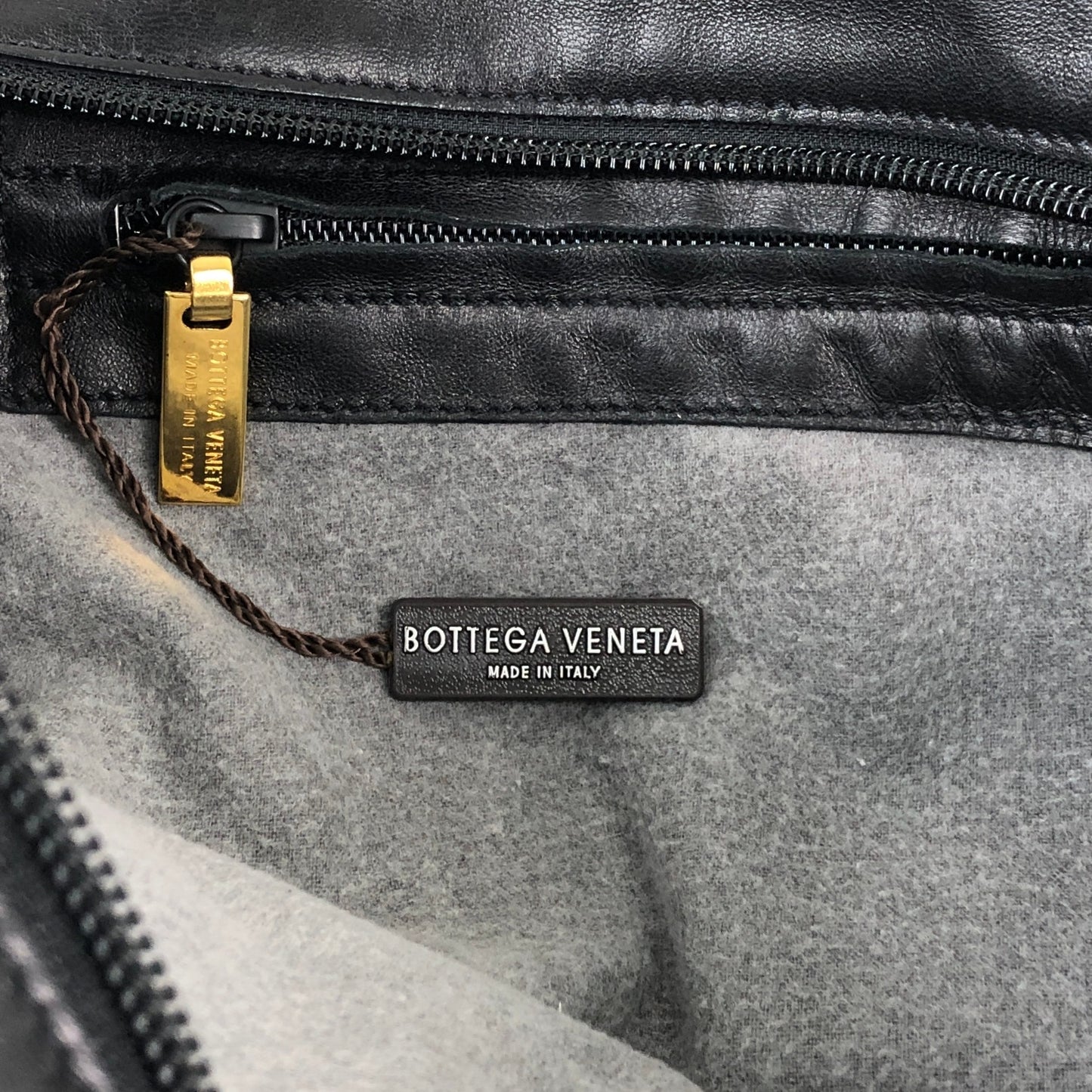 Bottega Veneta Intrecciato Handbag Shoulder bag Black Vintage egp857