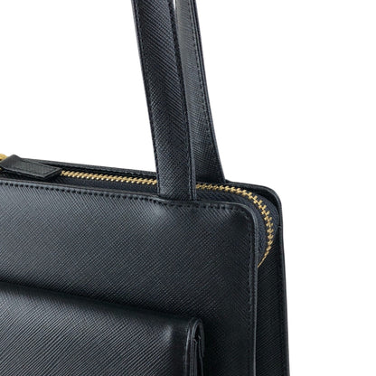 Yves Saint Laurent Logo Handbag Black Vintage fguw8w