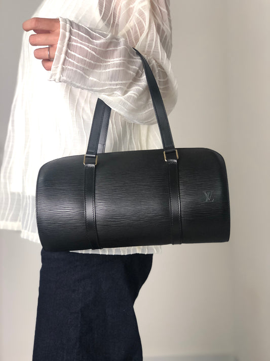 LOUIS VUITTON Epi Handbag Black Vintage 6snpey