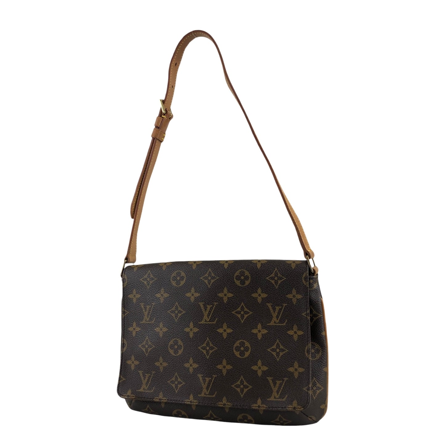 LOUIS VUITTON Monogram 單肩包 棕色 復古 ir4uvs