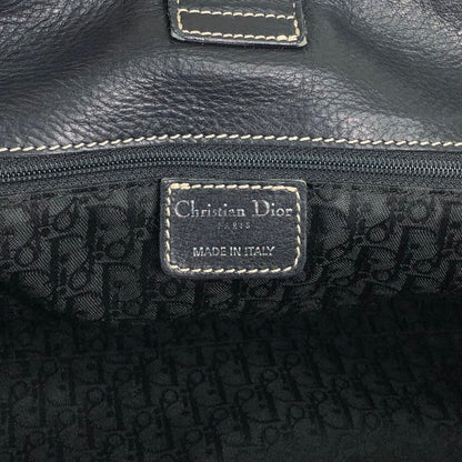 Christian Dior CD Logo Handbag Totebag Black Vintage js7hxe