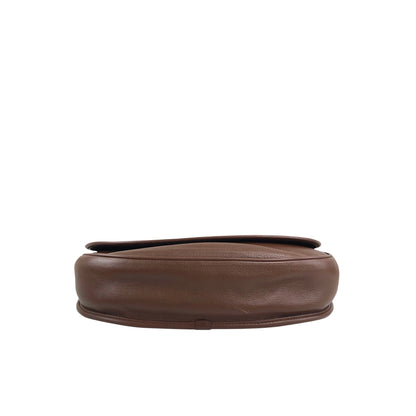 LOEWE Logo Embossed Shoulder bag Brown Vintage 7c7s5w