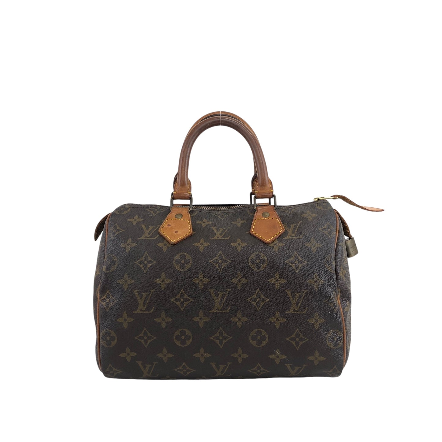 LOUIS VUITTON Monogram Handbag Brown M41528 Vintage afefax