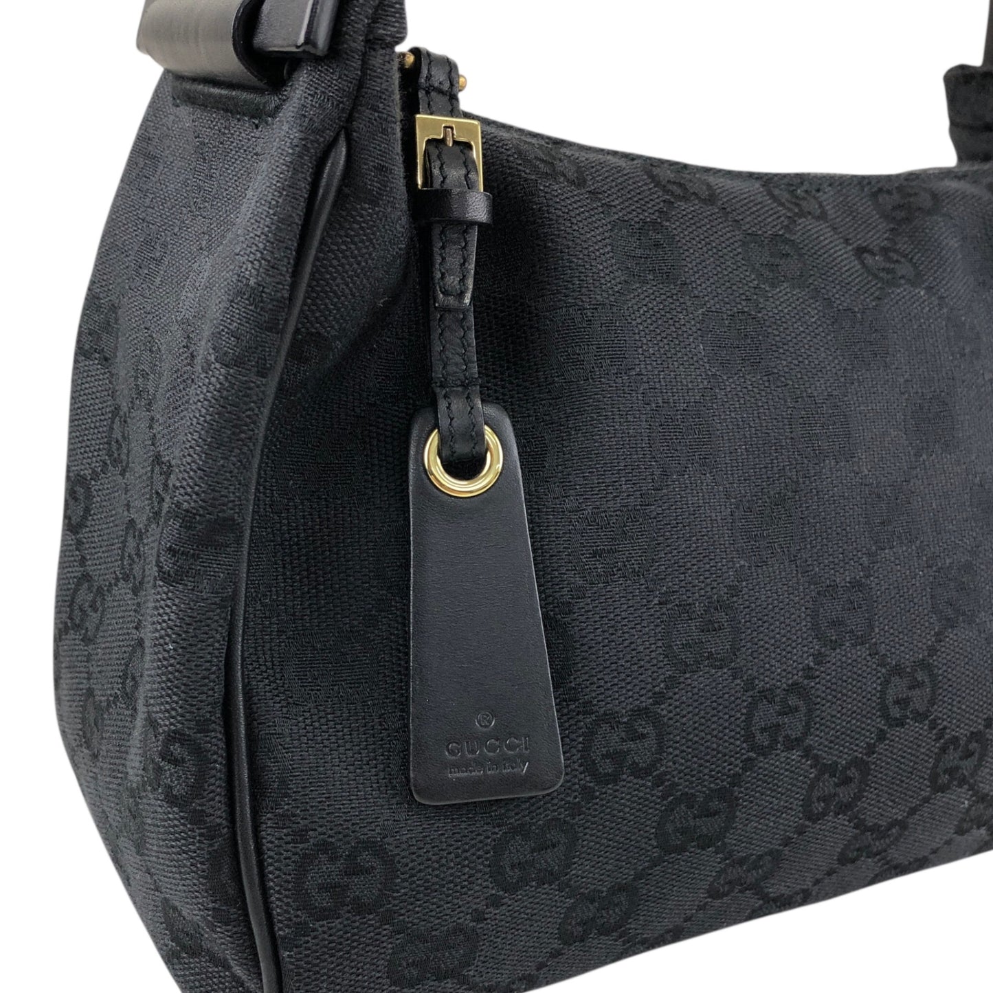 GUCCI GG Canvas Shoulder bag Black Vintage xi6jhz