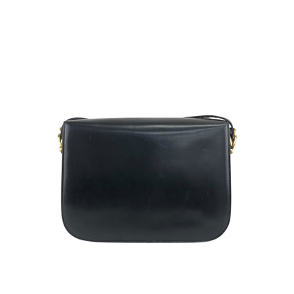 CELINE Horse Carriage Shoulder bag Black Vintage rx5dkd