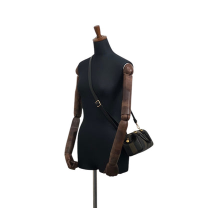 FENDI Pecan Two-way Small Handbag Shoulder bag Black Vintage pca6y8