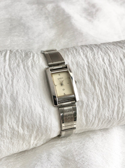 GUCCI Quartz Watch Silver Vintage dvgu3y