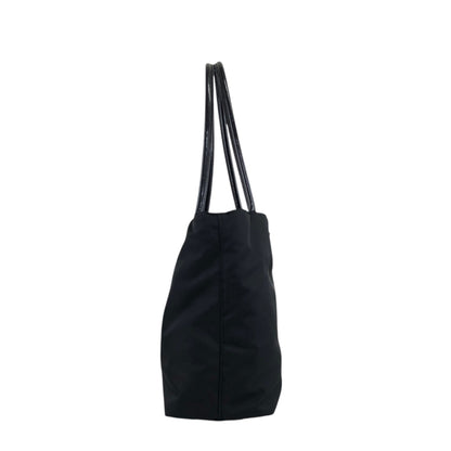 PRADA Tessuto Triangle Logo Totebag Black Vintage bsmm74