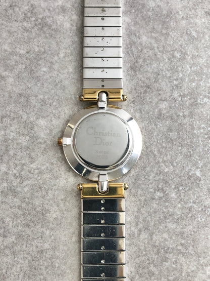 Christian Dior Quartz Watch Silver 3026 Vintage 4epvim