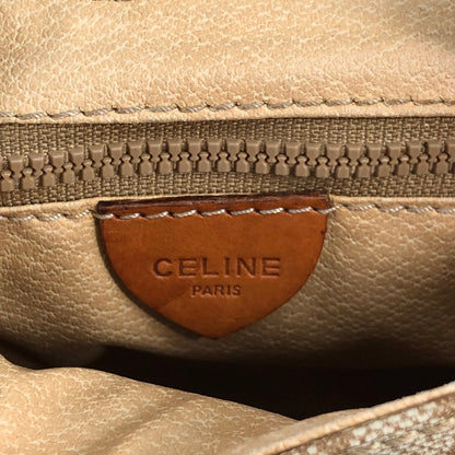 CELINE Macadam Tassel Shoulder bag Beige Vintage fiyr3c