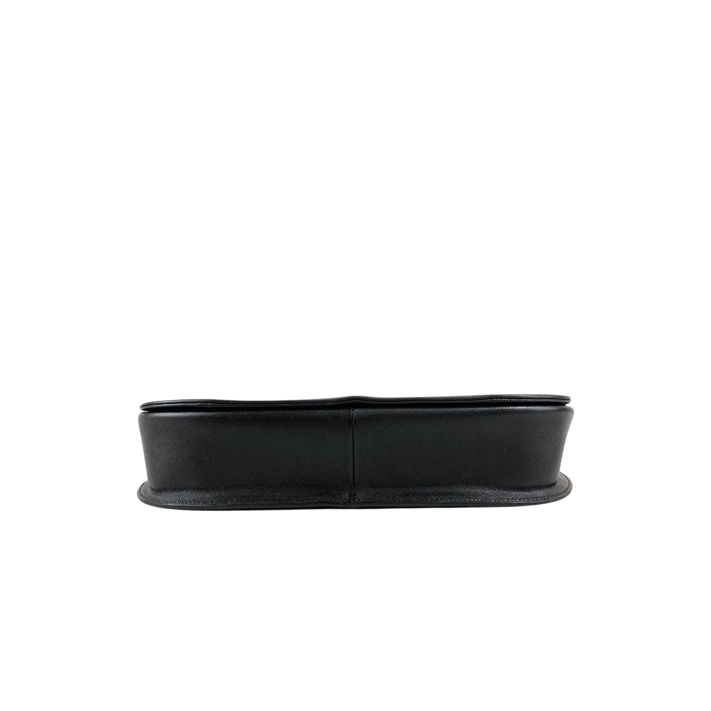 Yves Saint Laurent YSL Logo Shoulder bag Black Vintage kua56p