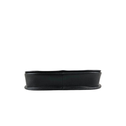 Yves Saint Laurent YSL Logo Shoulder bag Black Vintage kua56p