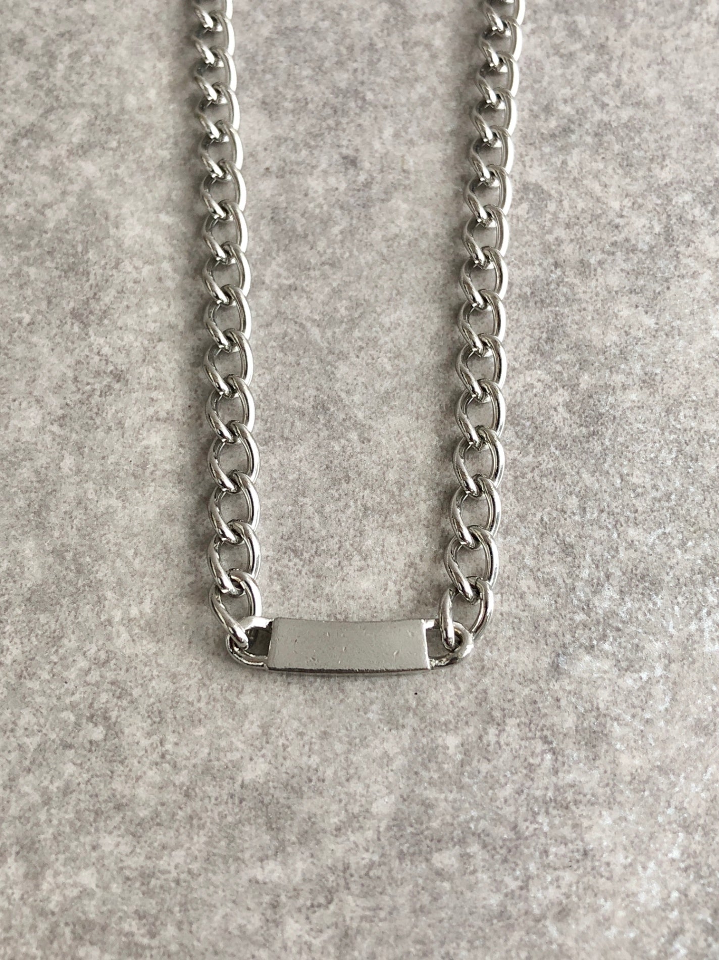Christian Dior Logo Necklace Silver Vintage bbrkni