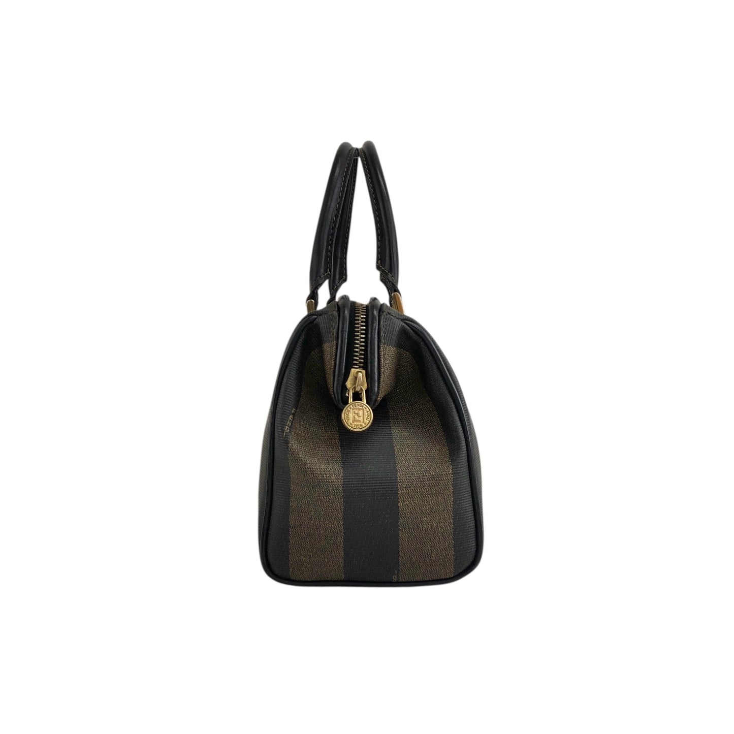 FENDI Pecan Two-way Handbag Shoulder bag Black Vintage tyz7ma