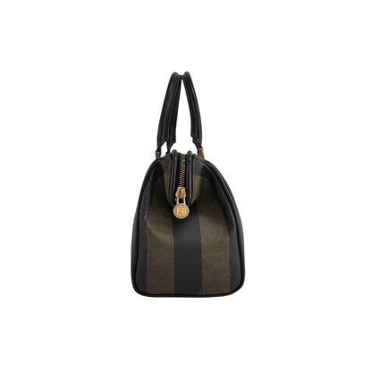 FENDI Pecan Two-way Handbag Shoulder bag Black Vintage tyz7ma