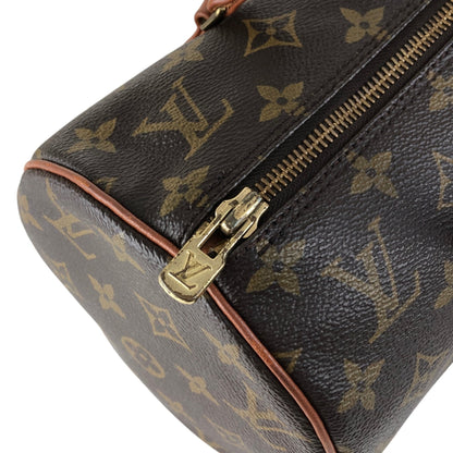 LOUIS VUITTON Monogram Handbag Pouch Brown Vintage kkcs2t