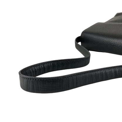 LOEWE Logo Embossed Shoulder bag Black Vintage htcz22