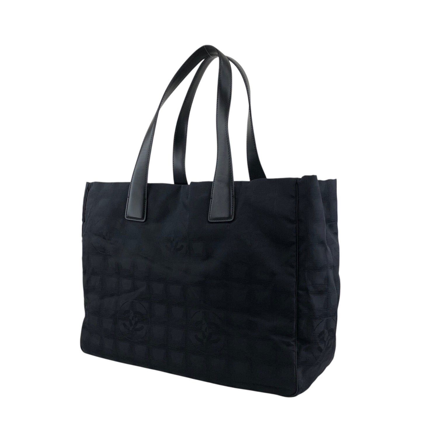 CHANEL New Travel Line Totebag Black Vintage tnjpfz