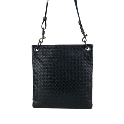 Bottega Veneta Intrecciato Shoulder bag Black Vintage zn3au7