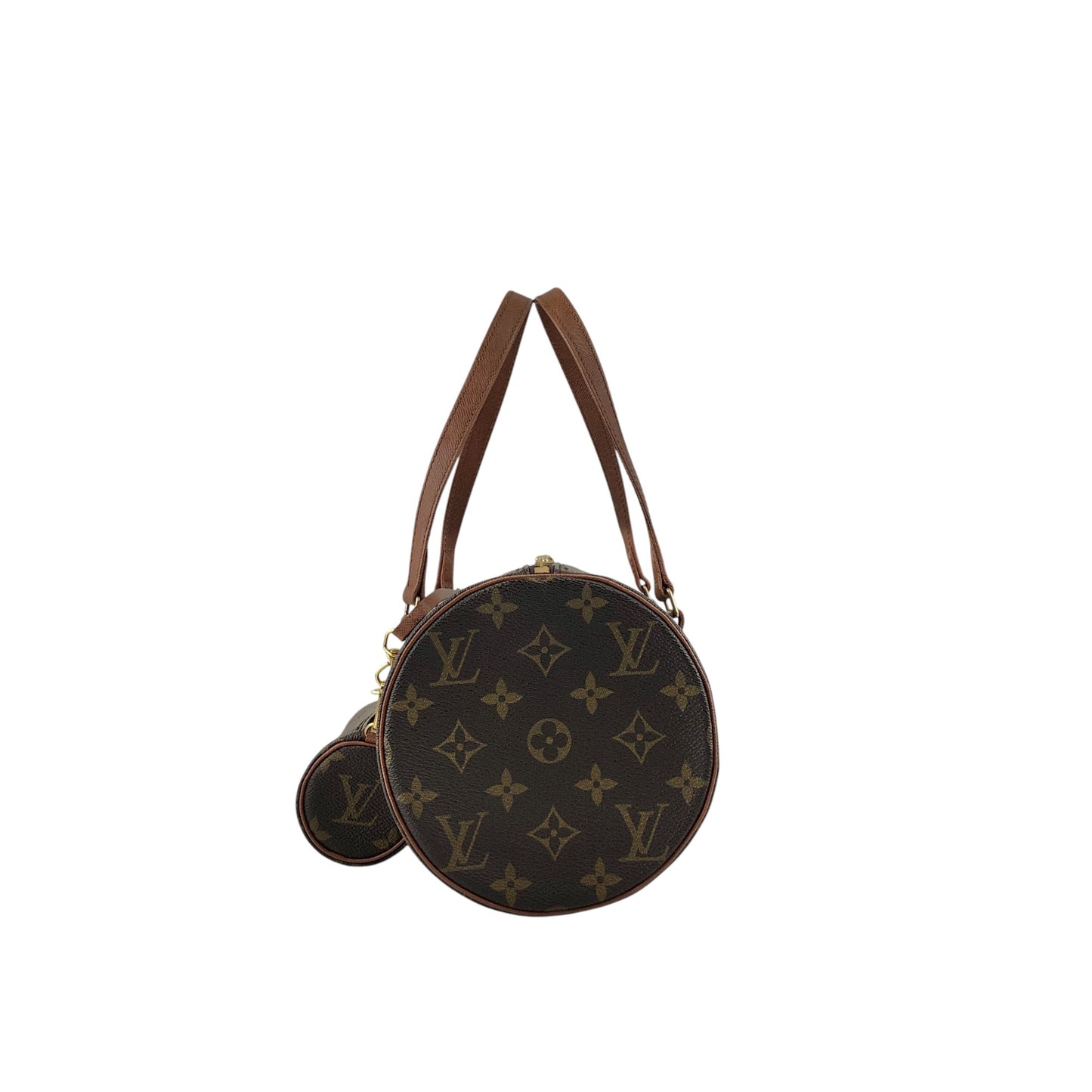 LOUIS VUITTON Monogram Handbag Brown M51365 Vintage zykjuk