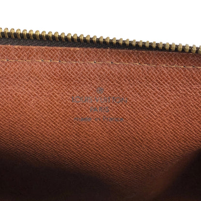 LOUIS VUITTON Monogram Handbag Pouch Brown Vintage 537a4y